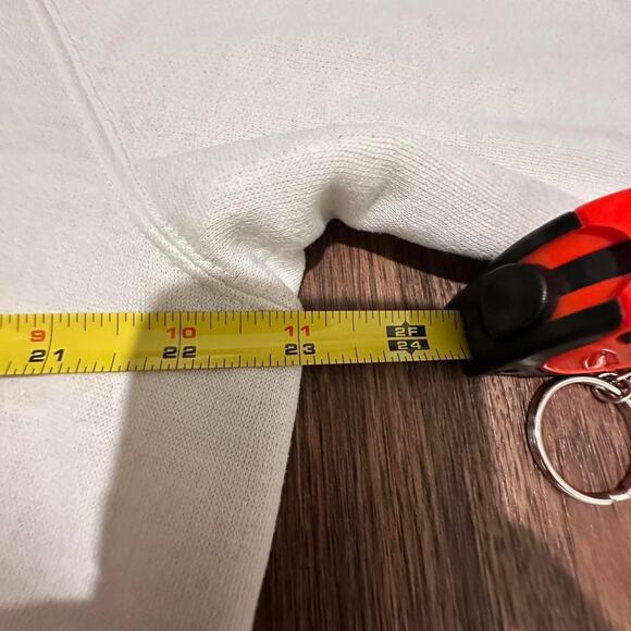 Vintage 80’s Nike Born To Run/Walk Bruce Springsteen White Crewneck Sweatshirt L - Picture 8 of 8